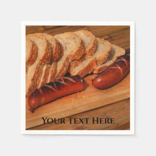 Guardanapo De Papel enchido de Polônia Polska Comida polonesa Kielbasa