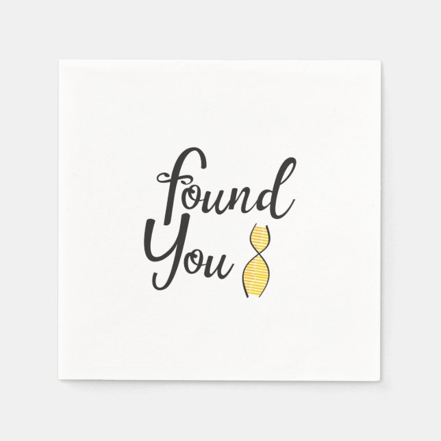 Guardanapo De Papel Encontraste-Te Na Festa De DNA (Frente)