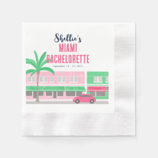 Guardanapo De Papel Encontre-me em Miami Despedida de Solteira