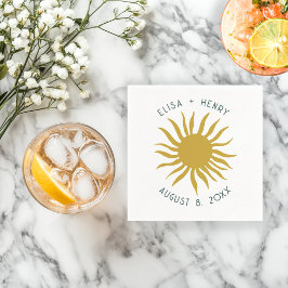 Guardanapo De Papel Encontro à Beira-Mar Festa de CASAMENTO Noivado So