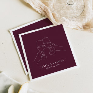 Guardanapo De Papel Encontro com Vinho Chic + Casamento