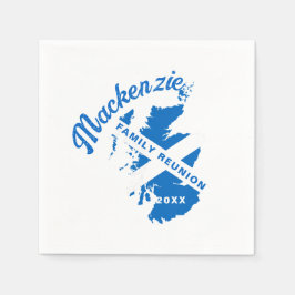 Guardanapo De Papel Encontro da Família da Bandeira da Escócia 