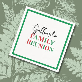 Guardanapo De Papel Encontro da Família da Bandeira Italiana 