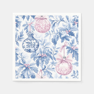 Guardanapo De Papel Enfeites de natal com pasta azul-rosa