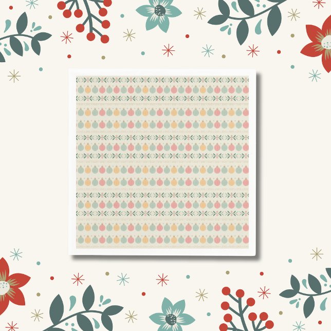 Guardanapo De Papel Enfeites de Natal Pastel (Criador carregado)