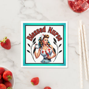 Guardanapo De Papel Enfermeira Abencoada Pinup