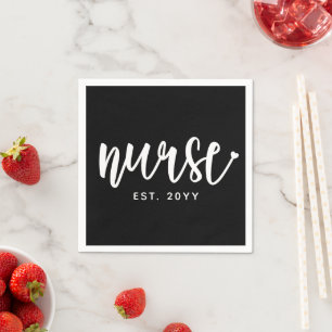 Guardanapo De Papel Enfermeiro Personalizado Enfermeiro Est Typografia