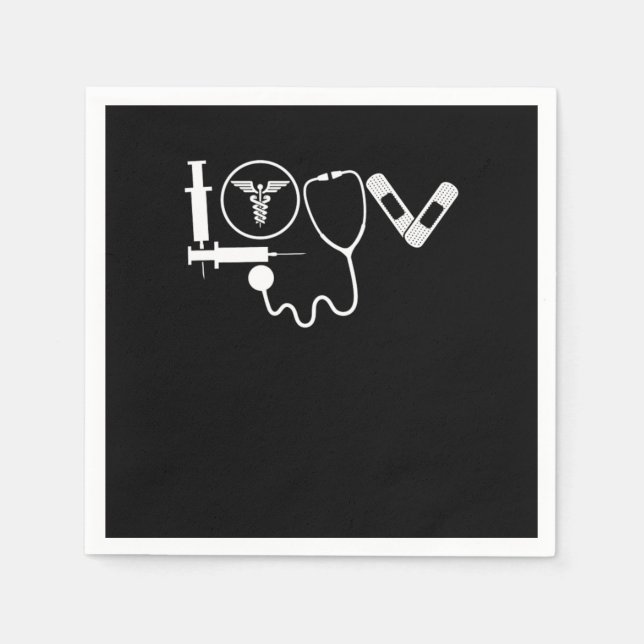 Guardanapo De Papel Enfermeiros Hospital Médico de Saúde da CNA (Frente)