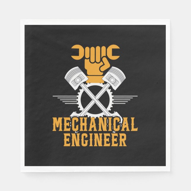Guardanapo De Papel Engineer Mechanical Engineer (Frente)