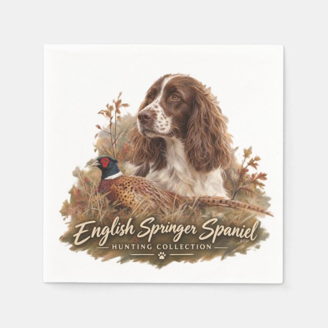 Guardanapo De Papel English Springer Spaniel  (Frente)