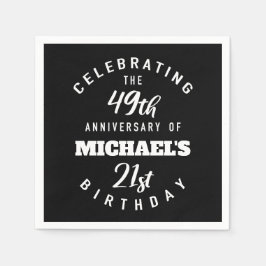 Guardanapo De Papel Engraçado 70 Birthday Personalizado