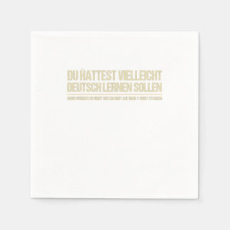 Guardanapo De Papel engraçado alemão dizendo