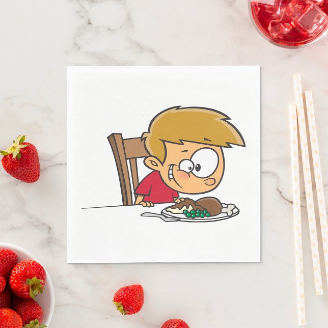 Guardanapo De Papel Engraçado Cartoon Boy animado para Janta (Criador carregado)