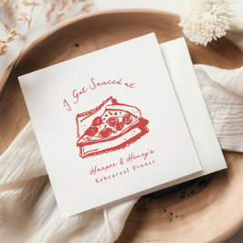 Guardanapo De Papel Engraçado, Eu Tenho Janto De Ensaio De Pizza Molha
