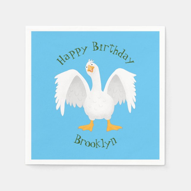 Guardanapo De Papel Engraçado ilustração curiosa de desenho animado de (Frente)