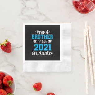 Guardanapo De Papel Engraçado Irmão Orgulhoso De T-shirt De Formando
