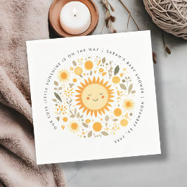 Guardanapo De Papel Engraçado Nosso Pequeno Chá de fraldas Sol De Boho