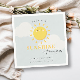 Guardanapo De Papel Engraçado Nosso Pequeno Garoto Azul Sol A Qualquer