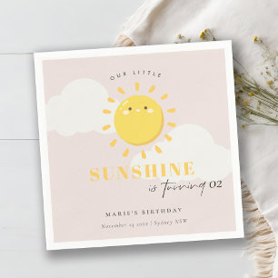 Guardanapo De Papel Engraçado, Nosso Pequeno Rapaz Rosa Sol, Qualquer 