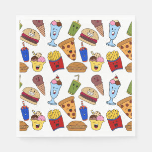 Guardanapo De Papel Engraçado Papel de Comida rápido