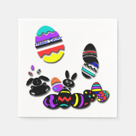 Guardanapo De Papel Engraçado Papel de Páscoa Nápoles Efeito Digital E