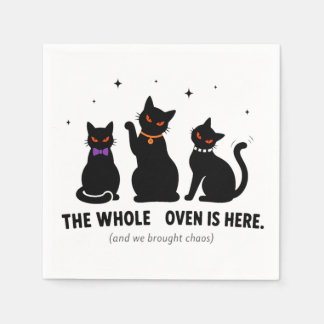 Guardanapo De Papel Engraçado Todo O Covén Está Aqui Gatos Pretos No H