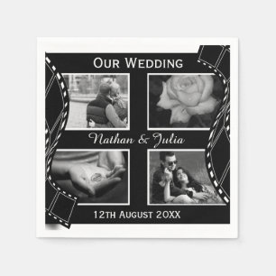 Guardanapo De Papel Enguia de filmes em preto-e-branco