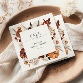 Guardanapo De Papel Enquadramento de Abóbora Neutra de Enamoramento