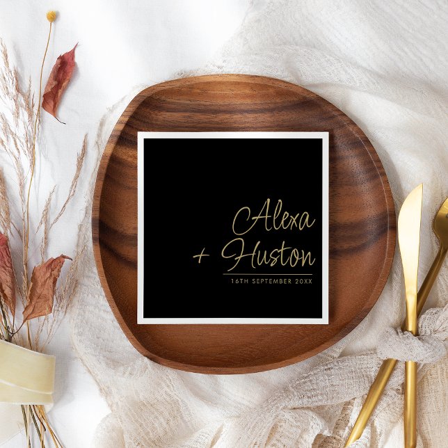 Guardanapo De Papel Ensaio Personalizado De Casamento De Script De Cal (Criador carregado)