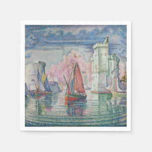 Guardanapo De Papel Entrada do Porto de La Rochelle, Paul Signac