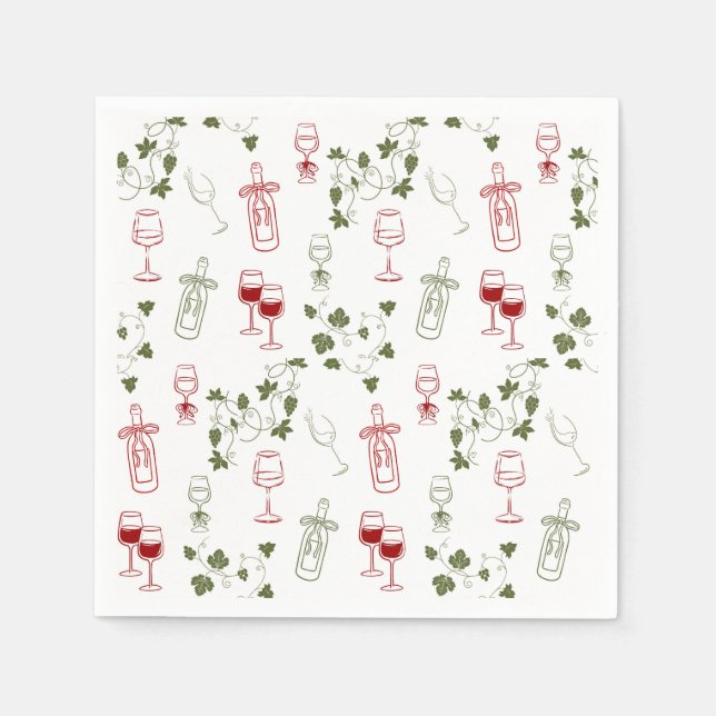 Guardanapo De Papel Envelhecendo Como Um Bom Vinho (Frente)