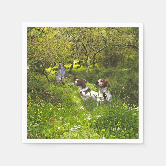 Guardanapo De Papel Epagneul Breton, Bretanha Spaniel (Frente)