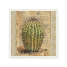 Ephemera da planta Barrel Cactus
