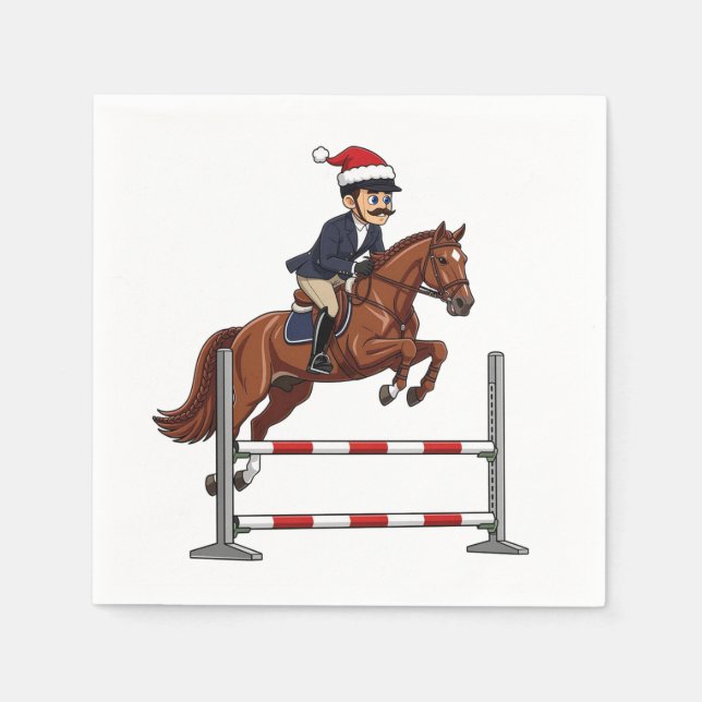 Guardanapo De Papel Equestre Nutcracker Natal 2026 Férias   (Frente)