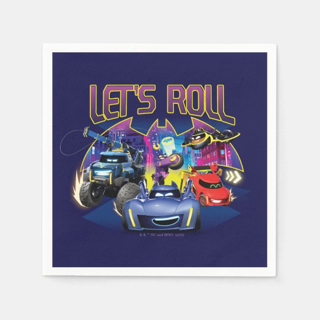 Guardanapo De Papel Equipe BatWheels™ - Roll de Vamos (Frente)