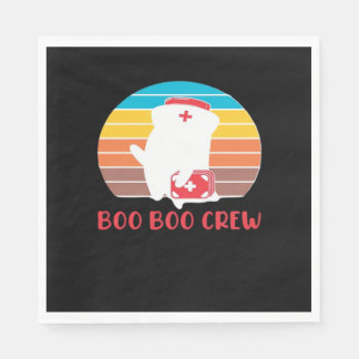 Guardanapo De Papel Equipe Boo Boo Enfermeira Fantasma Divertido Hallo