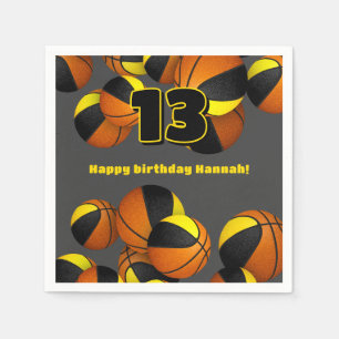 Guardanapo De Papel equipe de basquetebol em ouro negro é a festa espo