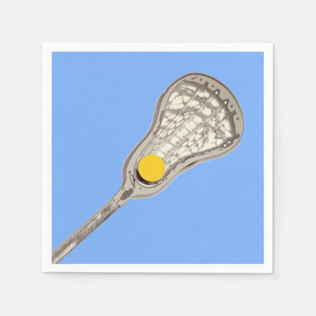 Guardanapo De Papel Equipe de Lacrosse Azul Claro (Frente)