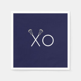 Guardanapo De Papel Equipe de Lacrosse Azul Marinho