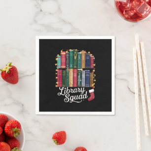 Guardanapo De Papel Equipe de Leitores de Livros de Natal da Equipe da