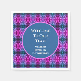 Guardanapo De Papel Equipe de negócios do Kaleidoscope de boas-vindas 