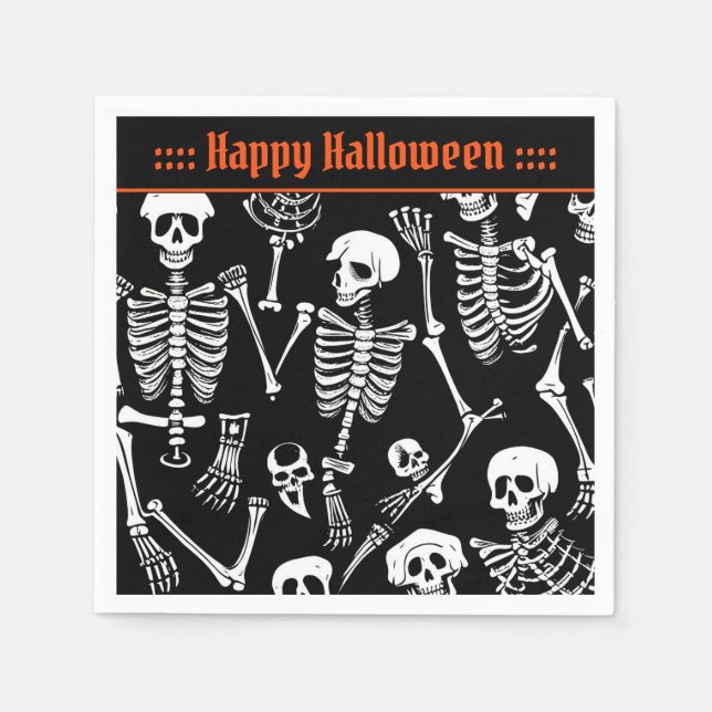 Guardanapo De Papel Equipe Skeleton (Frente)