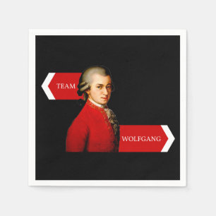 Guardanapo De Papel Equipe Wolfgang. Wolfgang Amadeus Mozart