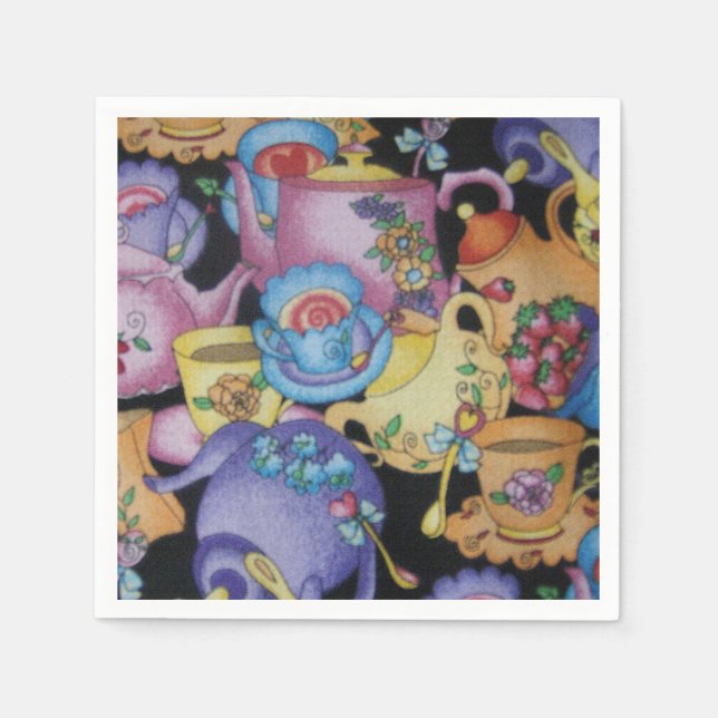 Guardanapo De Papel Equipes e bules (Frente)