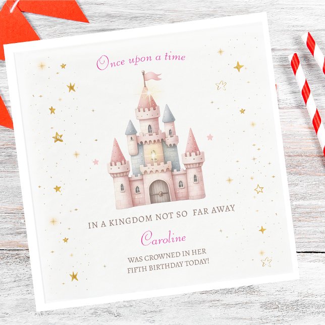 Guardanapo De Papel Era uma vez, Princesa Birthday (Criador carregado)