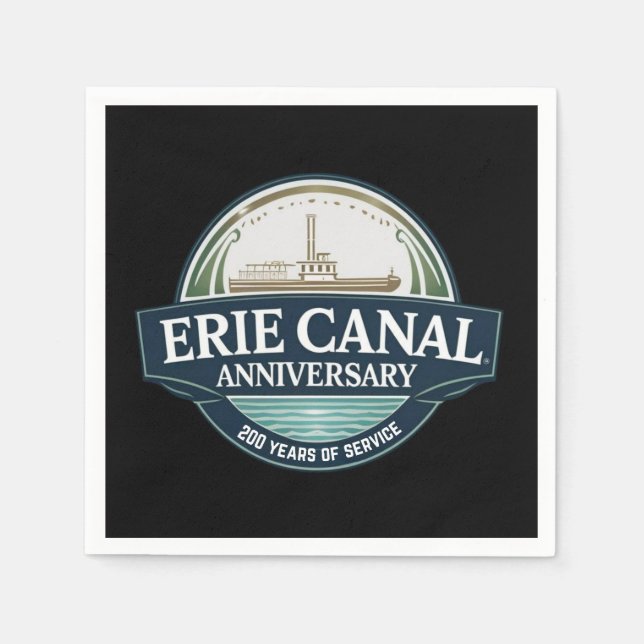 Guardanapo De Papel Erie Canal 200th Anniversary (Frente)
