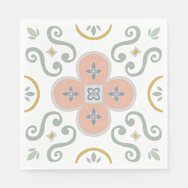 Guardanapo De Papel escandinávia-terracotta (Frente)