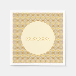 Guardanapo De Papel Escuro e leve e Dourado padrão pequeno