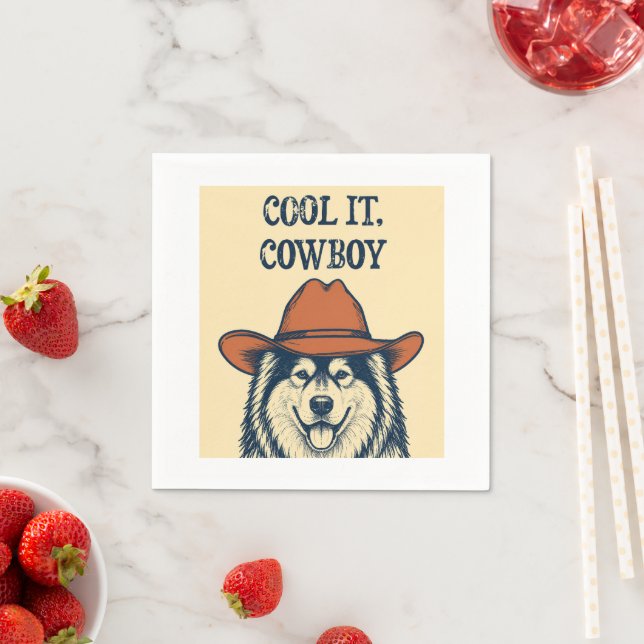 Guardanapo De Papel "Esfrie, Cowboy"  (Insitu)