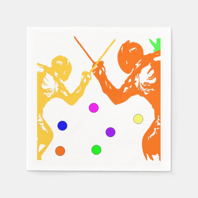 Guardanapo De Papel Esgrima (Frente)